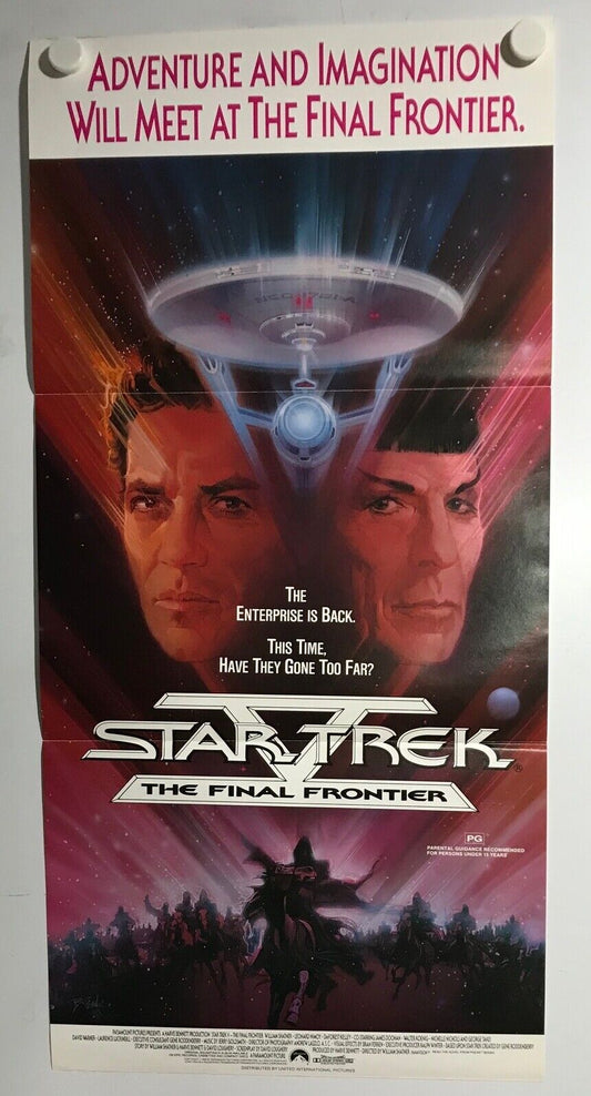 ORIGINAL DAYBILL MOVIE POSTER - STAR TREK THE FINAL FRONTIER