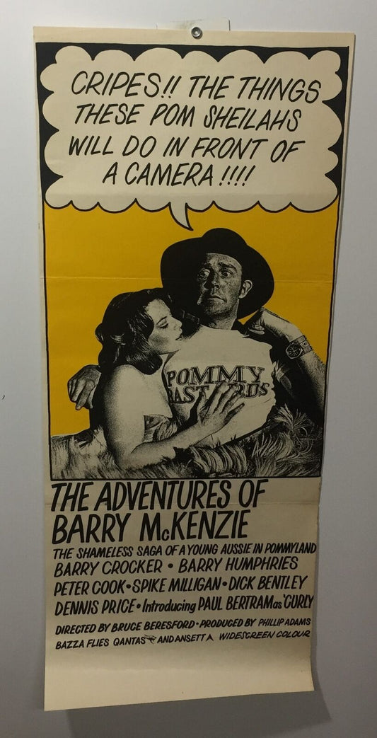 ORIGINAL DAYBILL MOVIE POSTER - THE ADVENTURES OF BARRY MCKENZIE - Australian