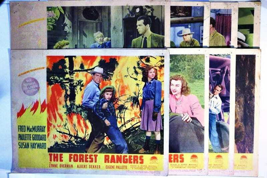 ORIGINAL LOBBY CARDS - THE FOREST RANGERS - 1942 - set of 8