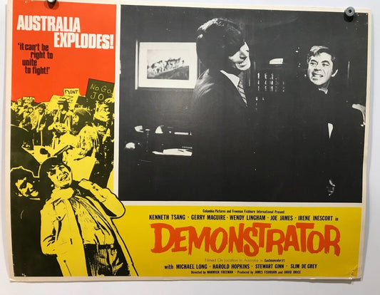 ORIGINAL LOBBY CARD - DEMONSTRATOR (e) - 1971 - title card - Australia