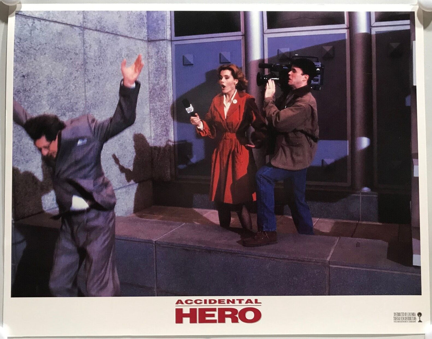 ORIGINAL LOBBY CARDS - ACCIDENTAL HERO - 1992 - set of 8