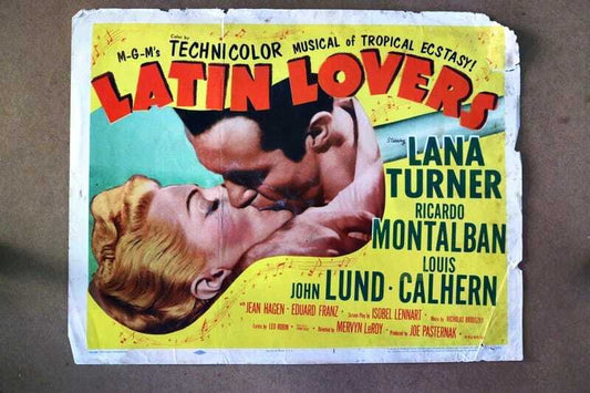 ORIGINAL LOBBY CARD - LATIN LOVERS - 1953 - key #1 card