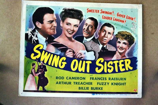 ORIGINAL LOBBY CARD - SWING OUT SISTER - 1945 - title card