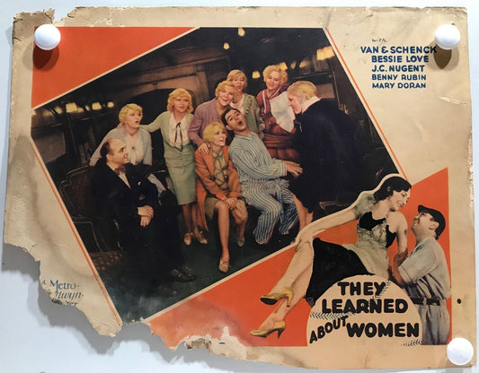ORIGINAL LOBBY CARD - THEY LEARNED ABOUT WOMEN - 1930 - title card
