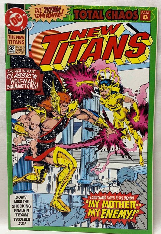 COMIC BOOK - NEW TITANS #92