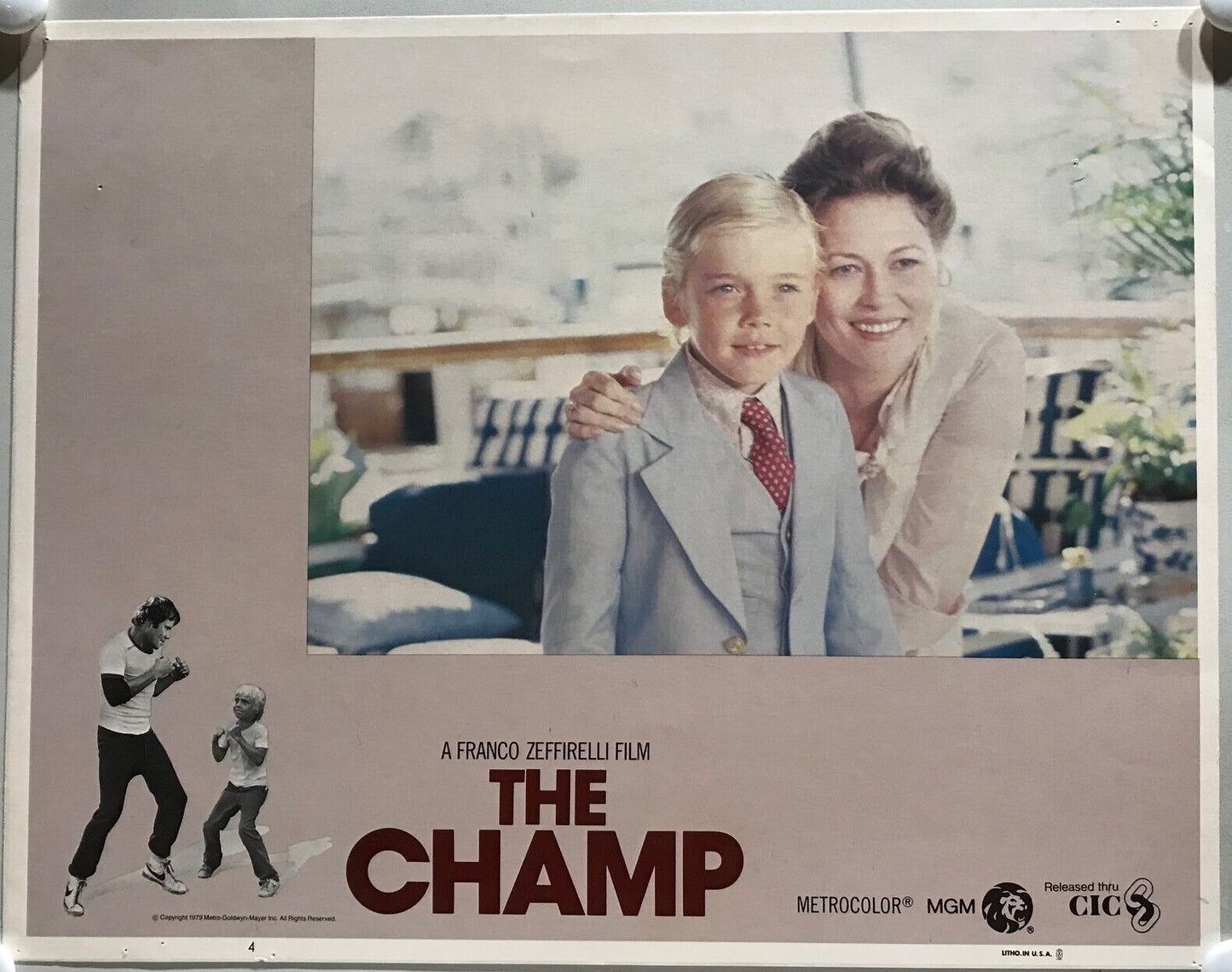 ORIGINAL LOBBY CARDS - THE CHAMP - 1979 - set of 8