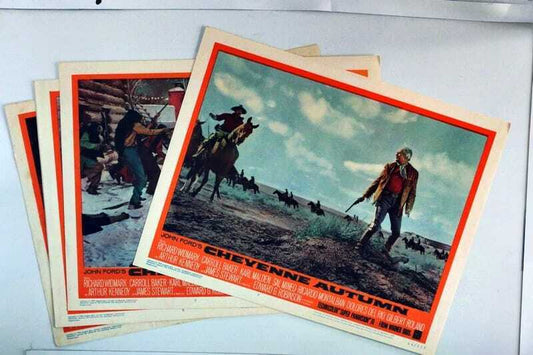 ORIGINAL LOBBY CARDS - CHEYENNE AUTUMN - 1964 - set of 8