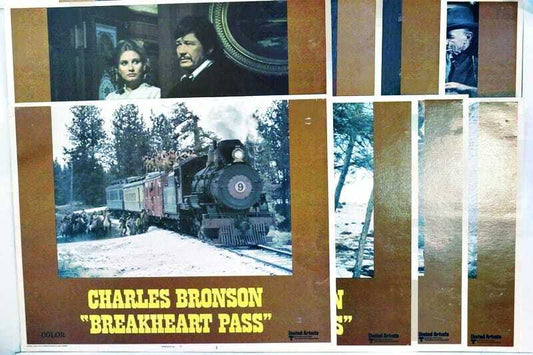 ORIGINAL LOBBY CARDS - BREAKHEART PASS - 1976 - set of 8