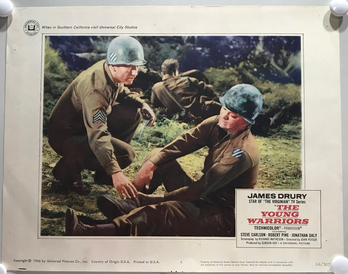 ORIGINAL LOBBY CARDS - THE YOUNG WARRIORS - 1966 - set of 8