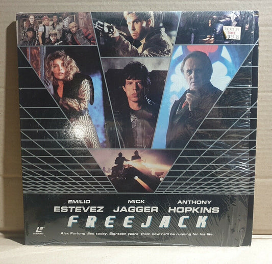 LASERDISC MOVIE - FREEJACK - Emilio Estevez, Mick Jagger, Anthony Hopkins