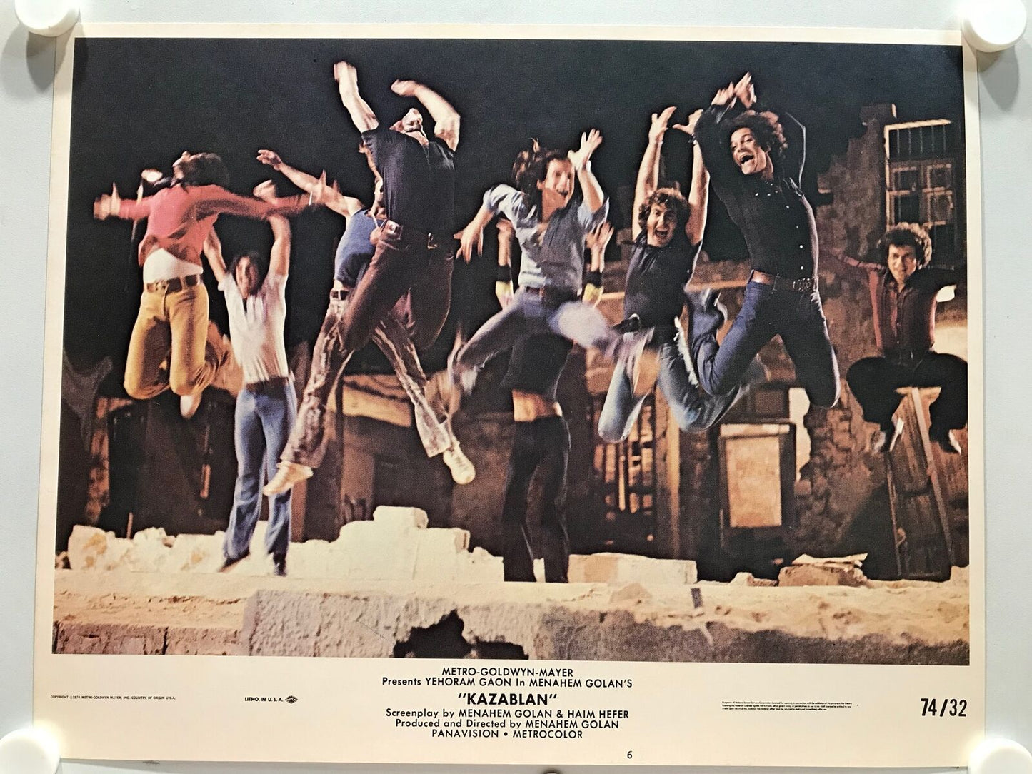 ORIGINAL LOBBY CARDS - KAZABLAN - 1974 - set of 8