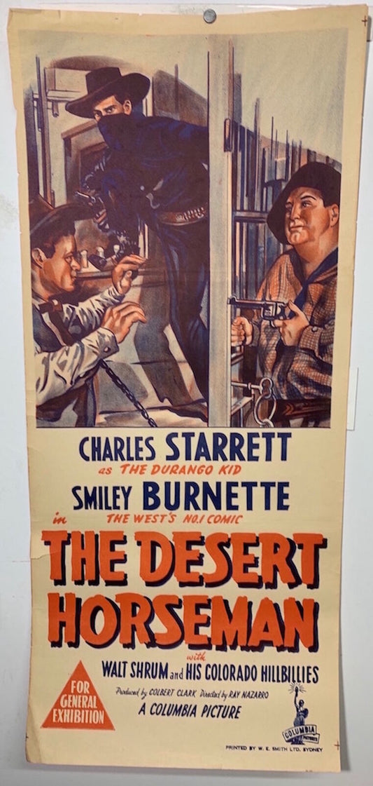 ORIGINAL DAYBILL MOVIE POSTER - THE DESERT HORSEMAN