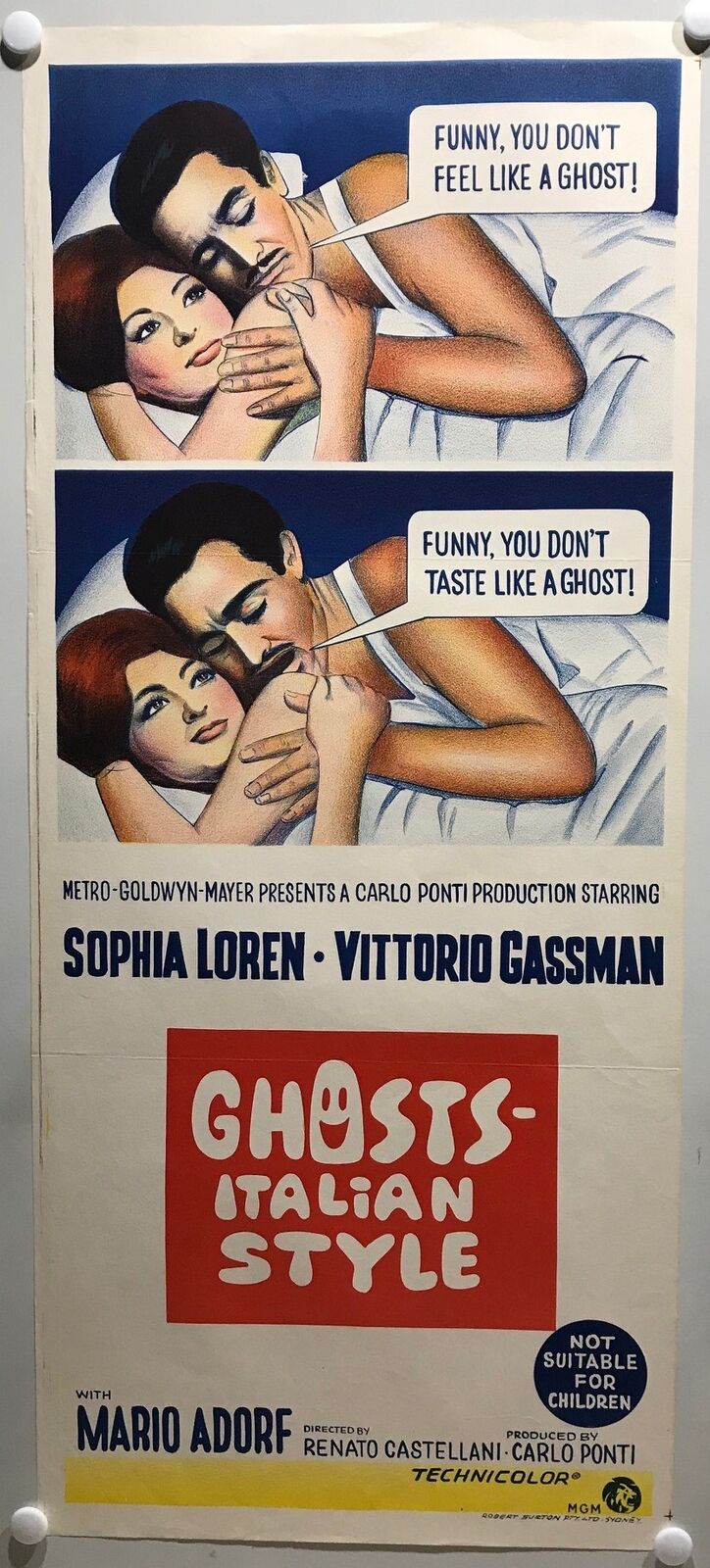 ORIGINAL DAYBILL MOVIE POSTER - GHOSTS ITALIAN STYLE -  1967