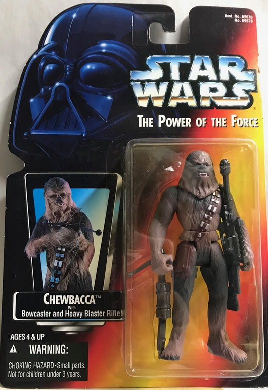 STAR WARS - KENNER - POTF - CHEWBACCA - with Bowcaster and Heavy Blaster Rifle