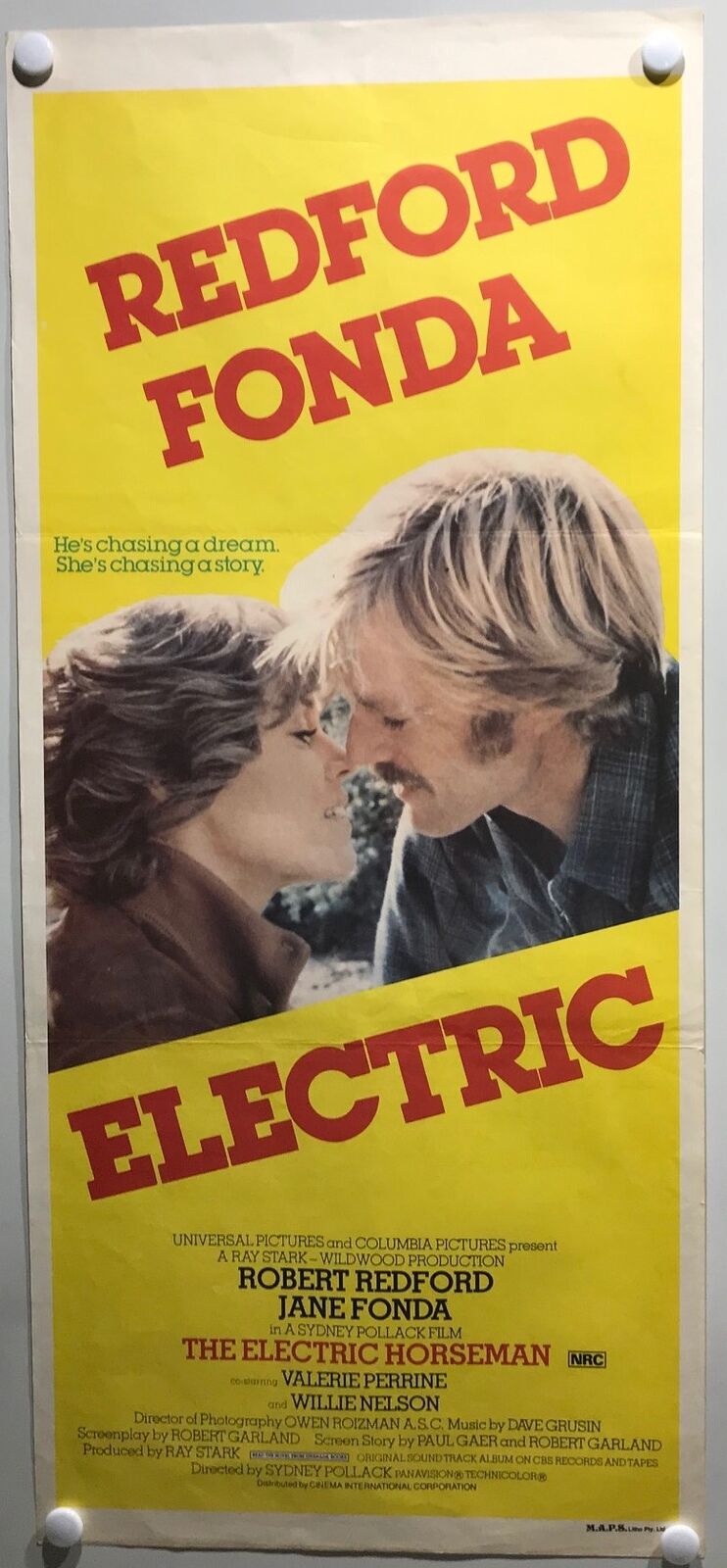 ORIGINAL DAYBILL MOVIE POSTER - ELECTRIC