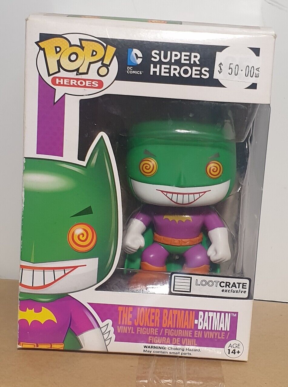 FUNKO POP VINYL FIGURE - THE JOKER BATMAN - #65 -  SUPER HEROES - Bobble Head