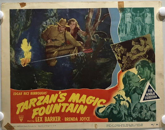 ORIGINAL LOBBY CARD - TARZAN'S MAGIC FOUNTAIN (a) - 1949 - title card