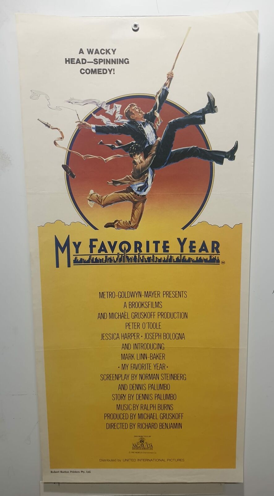 ORIGINAL DAYBILL MOVIE POSTER - MY FAVOURITE YEAR