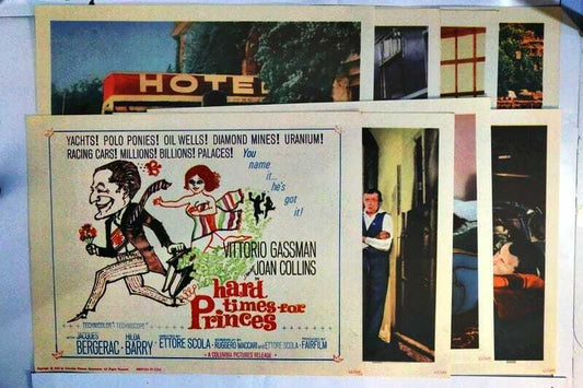 ORIGINAL LOBBY CARDS - HARD TIMES FOR PRINCES - 1965 - set of 8