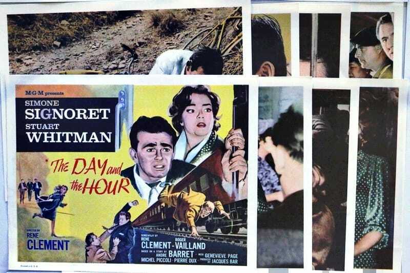 ORIGINAL LOBBY CARDS - THE DAY AND THE HOUR - 1964 - set of 8