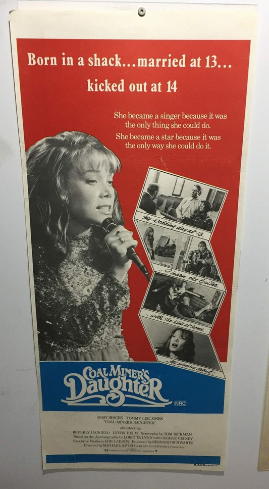 ORIGINAL DAYBILL MOVIE POSTER - COAL MINER'S DAUGHTER - MUSICAL