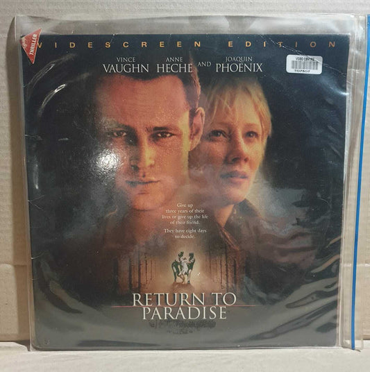 LASERDISC MOVIE - RETURN TO PARADISE - Vince Vaughn, Anne Heche, Joaquin Phoenix