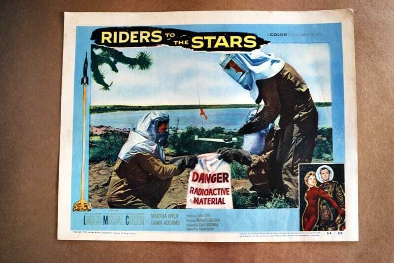 ORIGINAL LOBBY CARD - RIDERS TO THE STARS - 1954 - title card