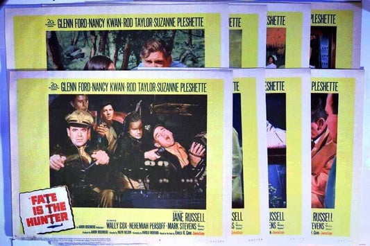 ORIGINAL LOBBY CARDS - FATE IS THE HUNTER - 1964 - set of 8