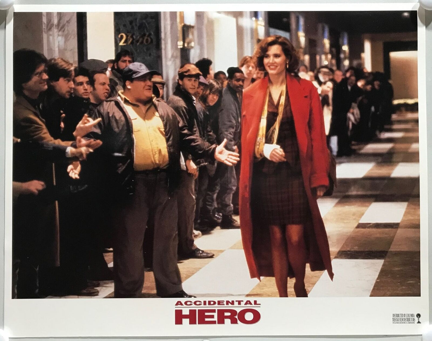 ORIGINAL LOBBY CARDS - ACCIDENTAL HERO - 1992 - set of 8