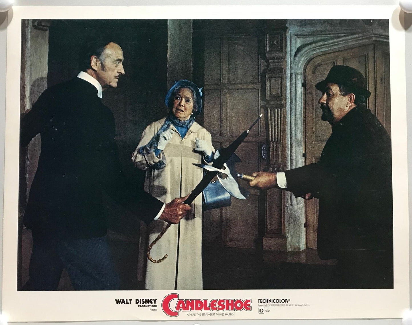 ORIGINAL LOBBY CARDS - CANDLESHOE - 1977 - set of 8