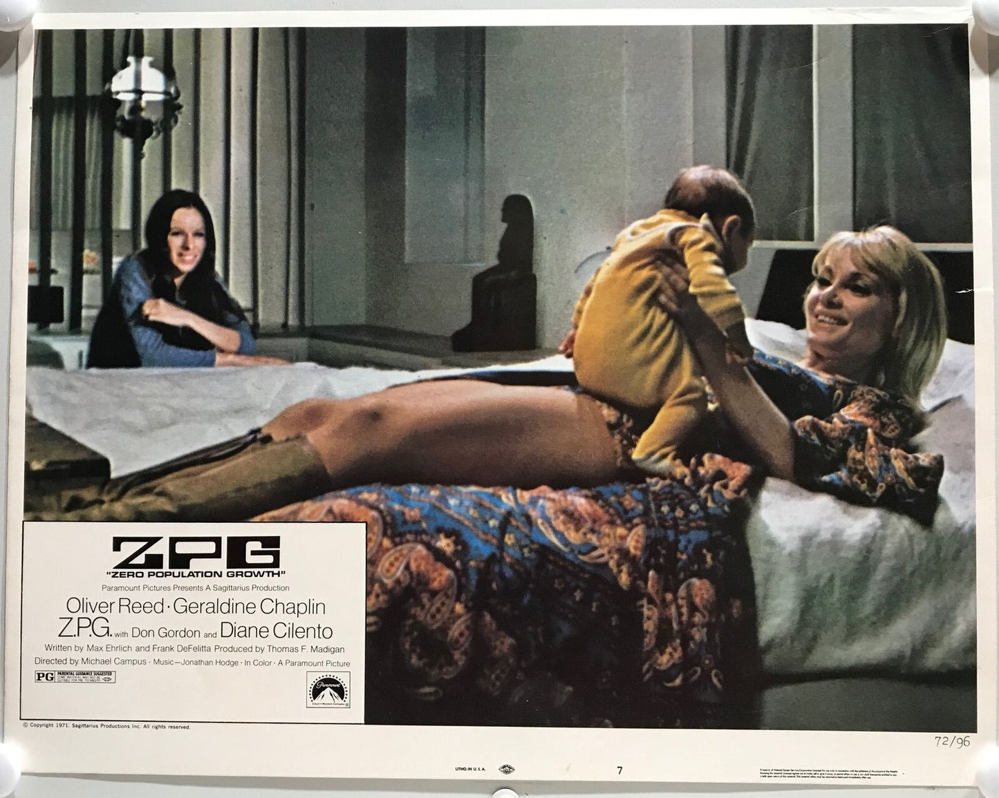 ORIGINAL LOBBY CARDS - Z.P.G. - 1972 - set of 8