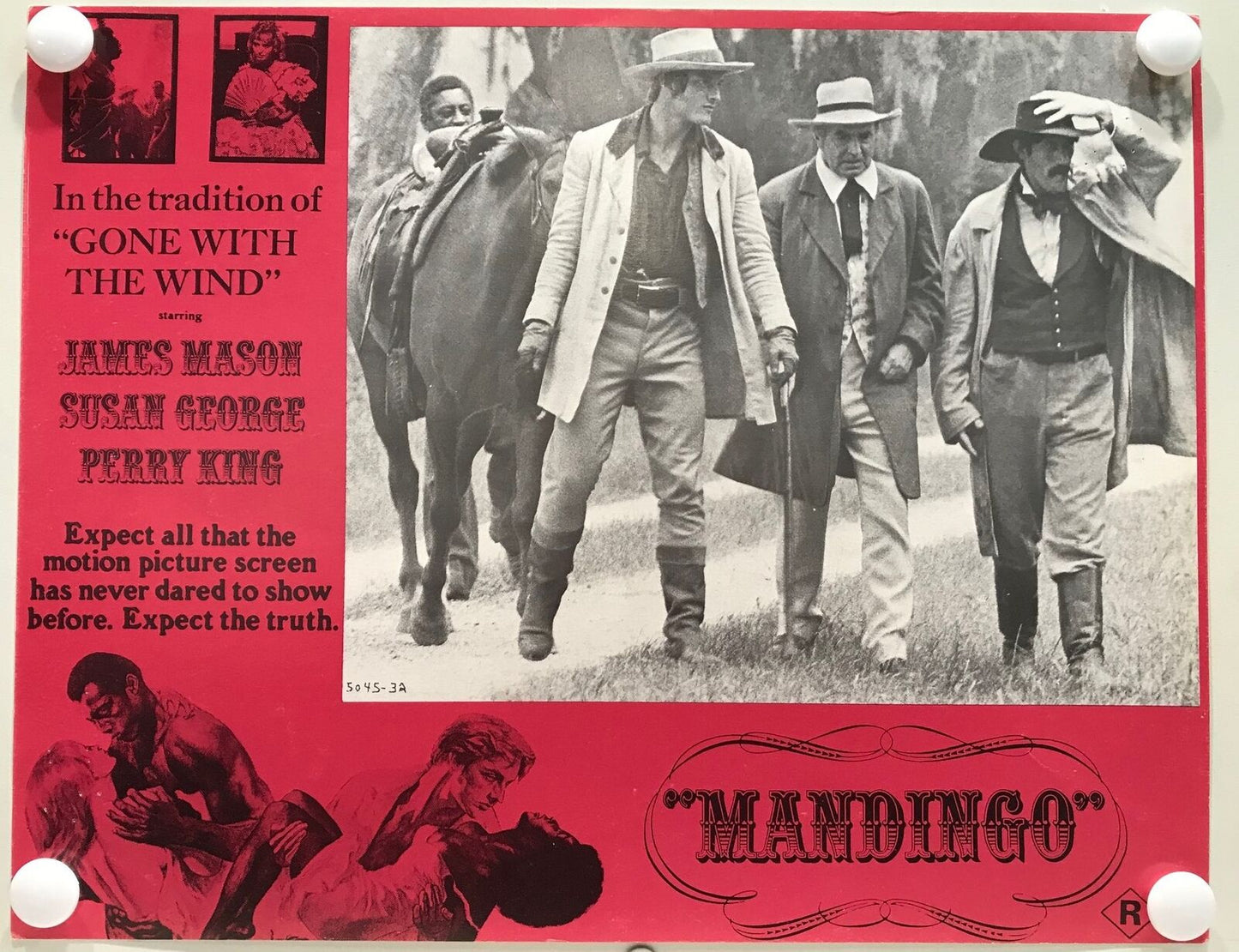 ORIGINAL LOBBY CARDS - MANDINGO - 1975 - set of 8