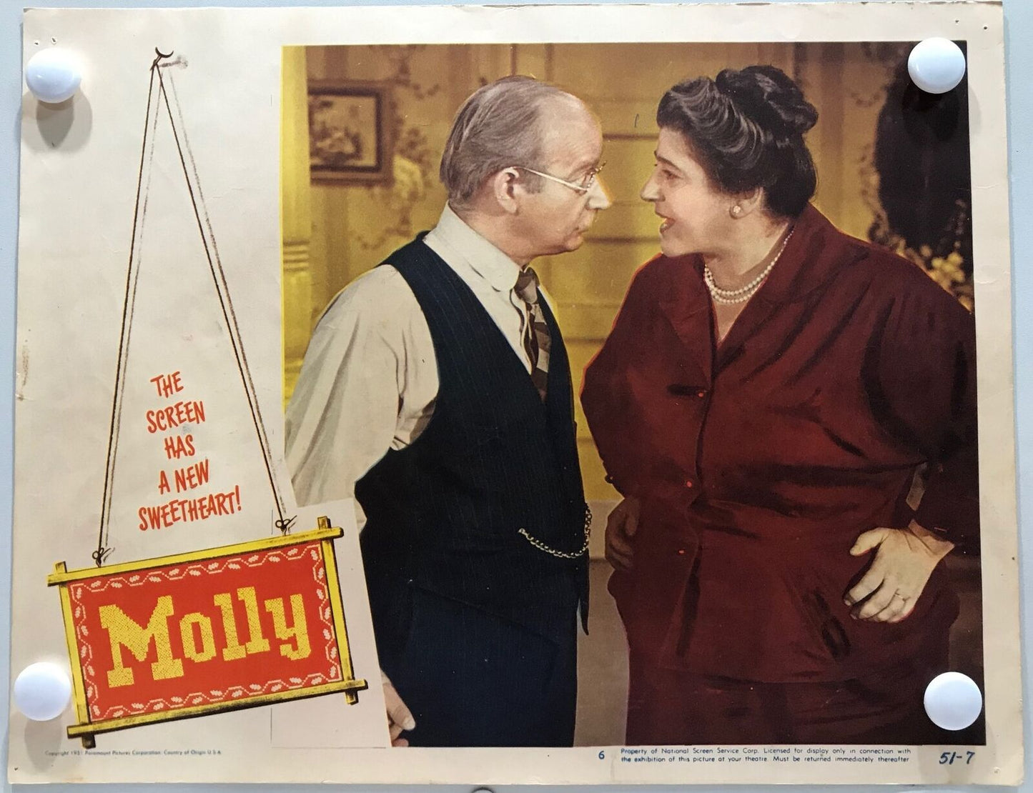 ORIGINAL LOBBY CARDS - MOLLY - 1951 - set of 8