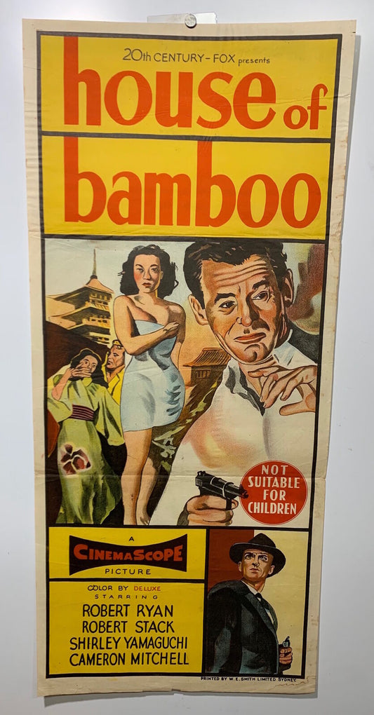 ORIGINAL DAYBILL MOVIE POSTER - HOUSE OF BAMBOO