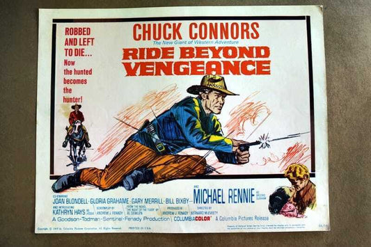 ORIGINAL LOBBY CARD - RIDE BEYOND VENGEANCE - 1966 - title card