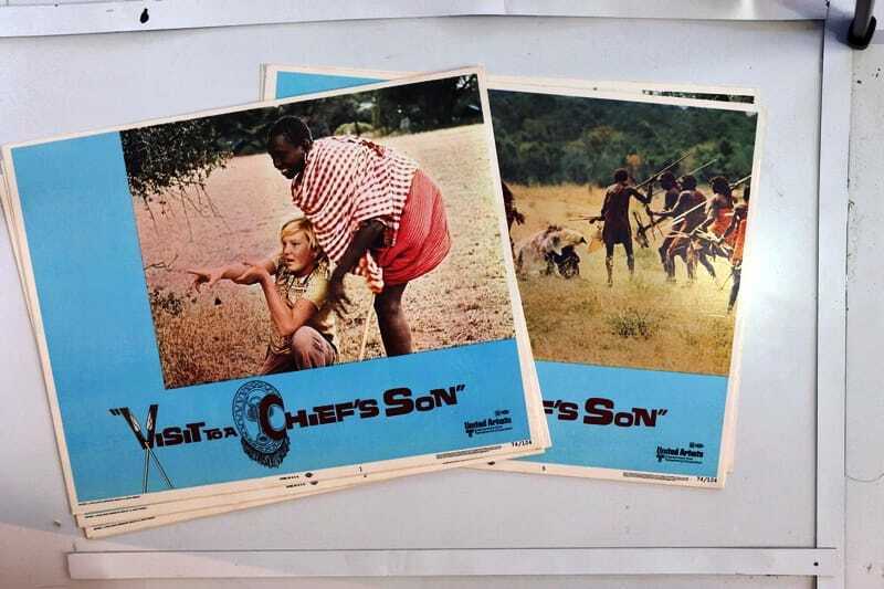 ORIGINAL LOBBY CARDS - VISIT TO A CHIEF'S SON - 1974 - set of 8