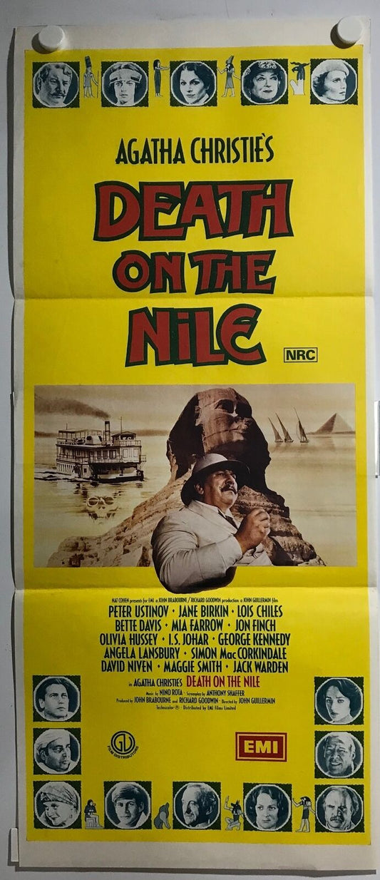 ORIGINAL DAYBILL MOVIE POSTER - DEATH ON THE NILE