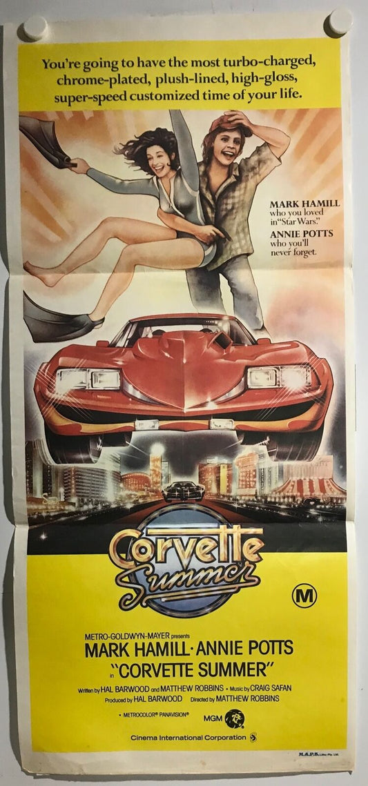 ORIGINAL DAYBILL MOVIE POSTER - CORVETTE SUMMER