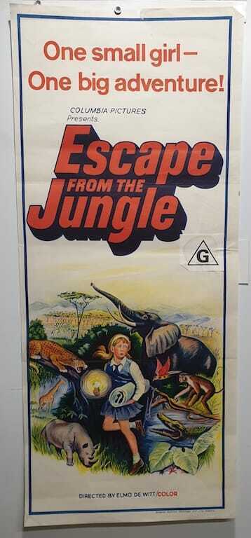 ORIGINAL DAYBILL MOVIE POSTER - ESCAPE FROM THE JUNGLE