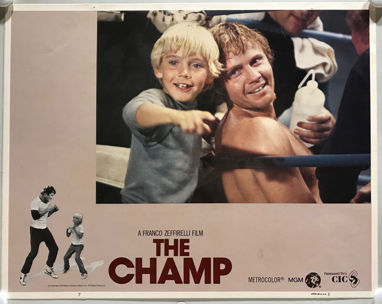 ORIGINAL LOBBY CARDS - THE CHAMP - 1979 - set of 8