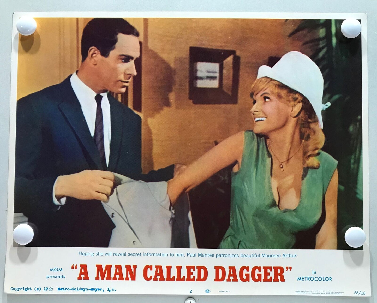 ORIGINAL LOBBY CARDS - MAN CALLED DAGGER - 1968 - set of 8