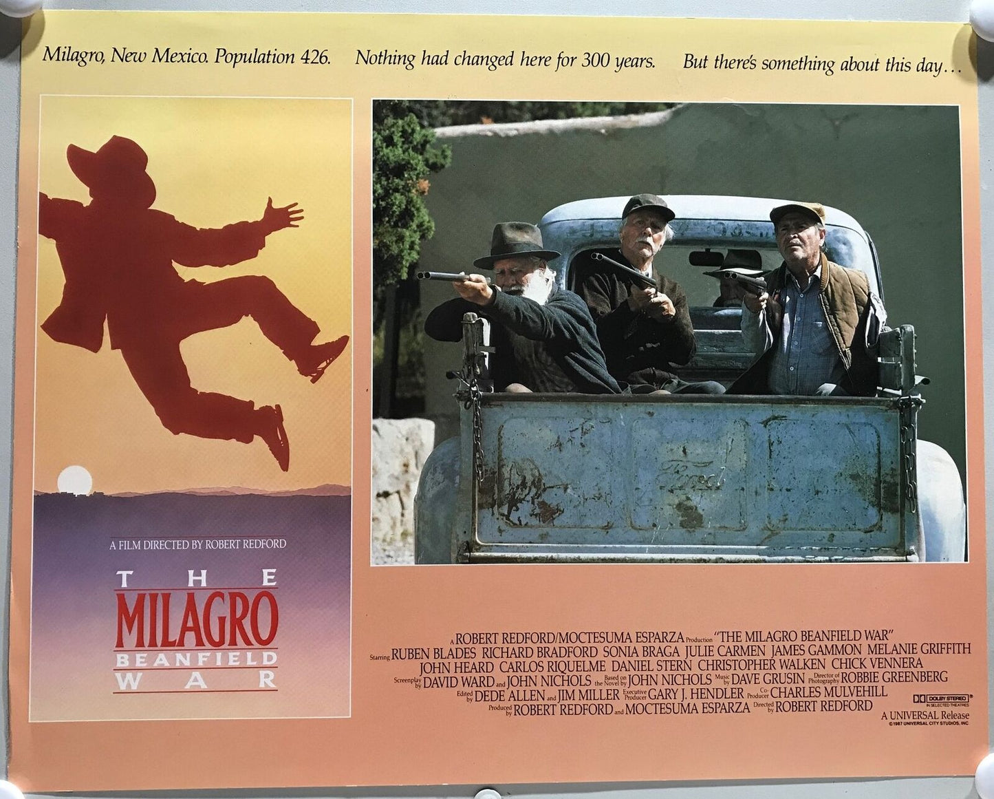 ORIGINAL LOBBY CARDS - THE MILAGRO BEANFIELD WAR - 1988 - set of 8