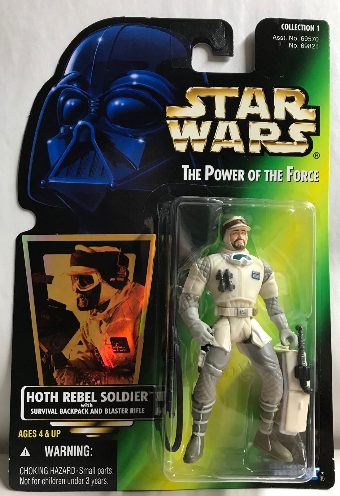 STAR WARS - KENNER - POTF - HOTH REBEL SOLDIER - with Survival Backpack and Backpack