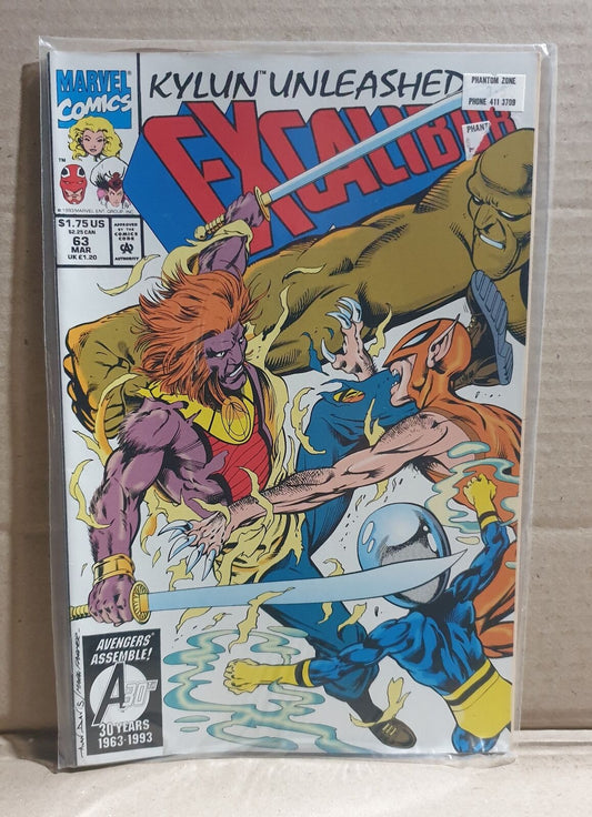 COMIC BOOK -  MARVEL EXCALIBUR #63