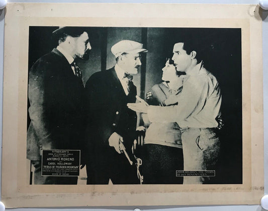 ORIGINAL SERIAL LOBBY CARD - PERILS OF THUNDER MOUNTAIN (c) - 1919 - CH 13 "T...