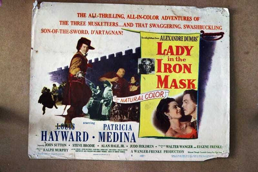 ORIGINAL LOBBY CARD - LADY IN THE IRON MASK - 1952 - key #1 card