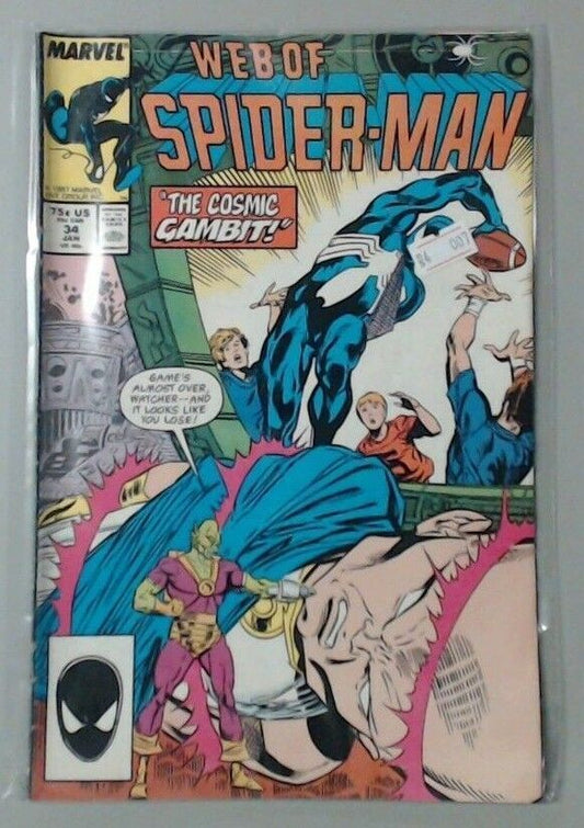 COMIC BOOK - MARVEL COMICS - SPIDER-MAN - WEB OF SPIDER-MAN #34