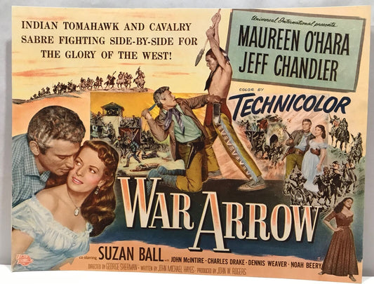 ORIGINAL LOBBY CARD - WAR ARROW - 1953 - Title Card