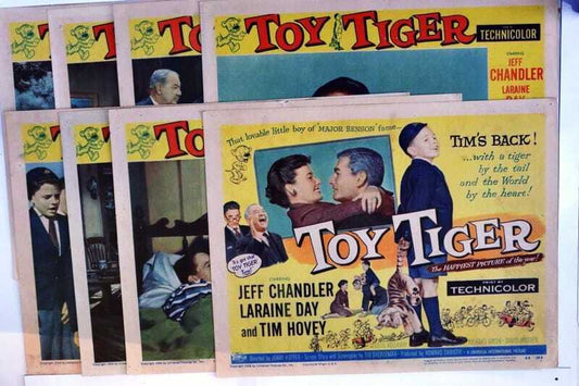 ORIGINAL LOBBY CARDS - TOY TIGER - 1956 - set of 8