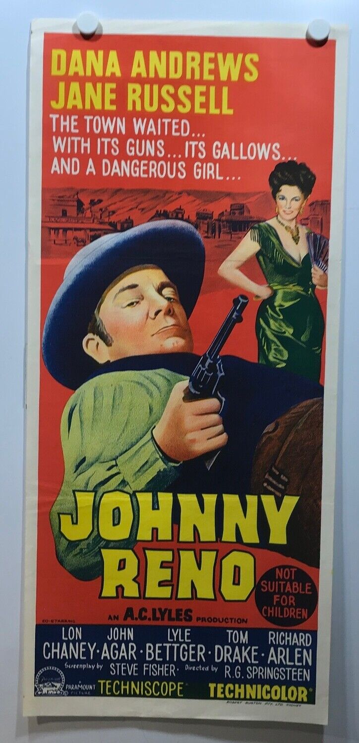 ORIGINAL DAYBILL MOVIE POSTER - JOHNNY RENO